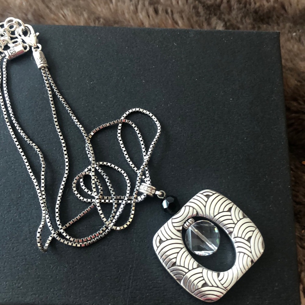 Brighton double strand pendant necklace
